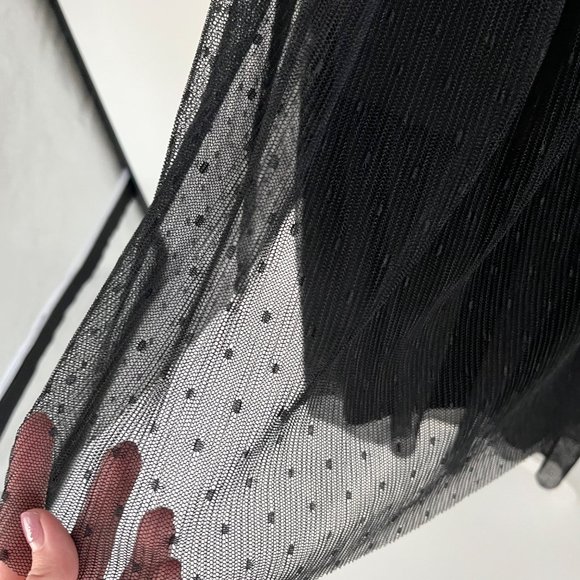 NWT Dress The Population Kady Sequin Block Print Tiered Dress in Black Multi Sml - Picture 3 of 15